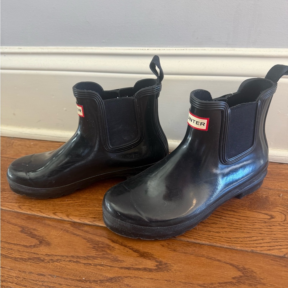 Black Hunter Chelsea Rain Boot - Picture 2 of 3